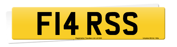 Registration number F14 RSS